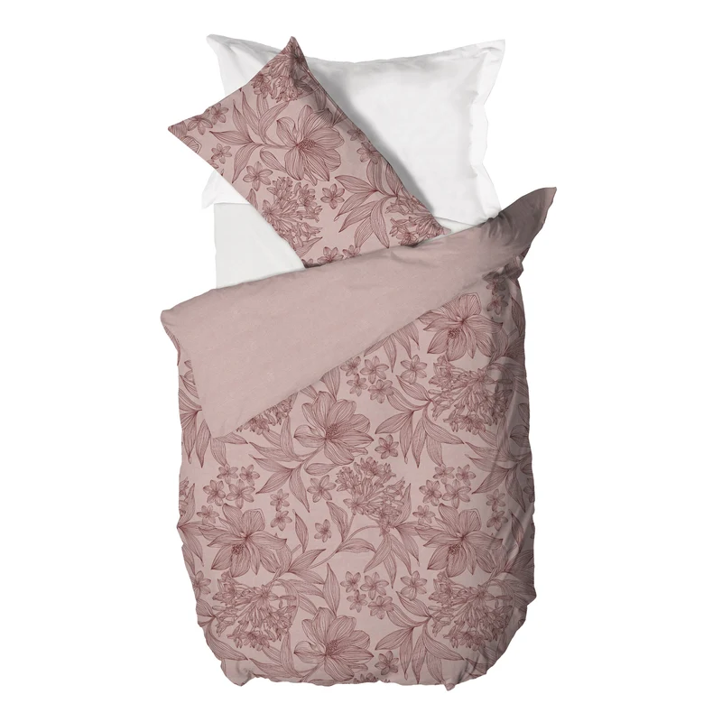 Parure Copripiumino Singola in Cotone con Stampa - Fantasia Feel Me Alina Pink
