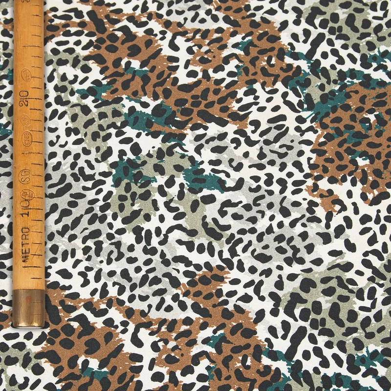 Raso di Cotone Stampato - Uganda Satin