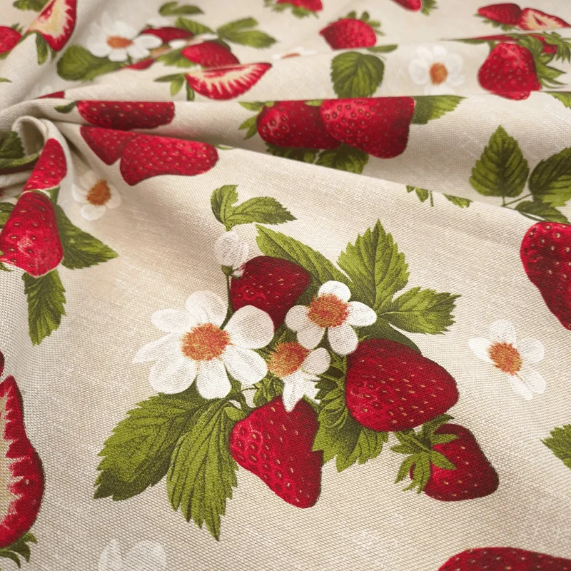 Cotone Fondo Grezzo H 280 cm - FRAGOLE