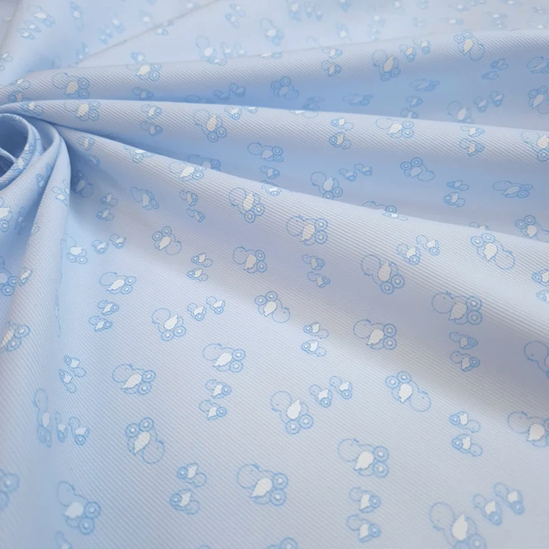 Piquet millerighe H 150 cm - MINI PAPERELLE/AZZURRO