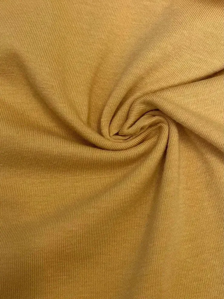 Jersey elasticizzato giallo ocra