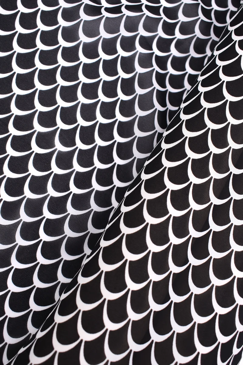 Georgette 100% viscosa fantasia geometrica