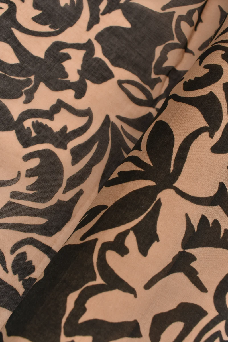 Mussola 100% cotone fantasia floreale