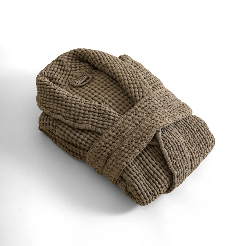 Accappatoio nido d'ape stonewashed
