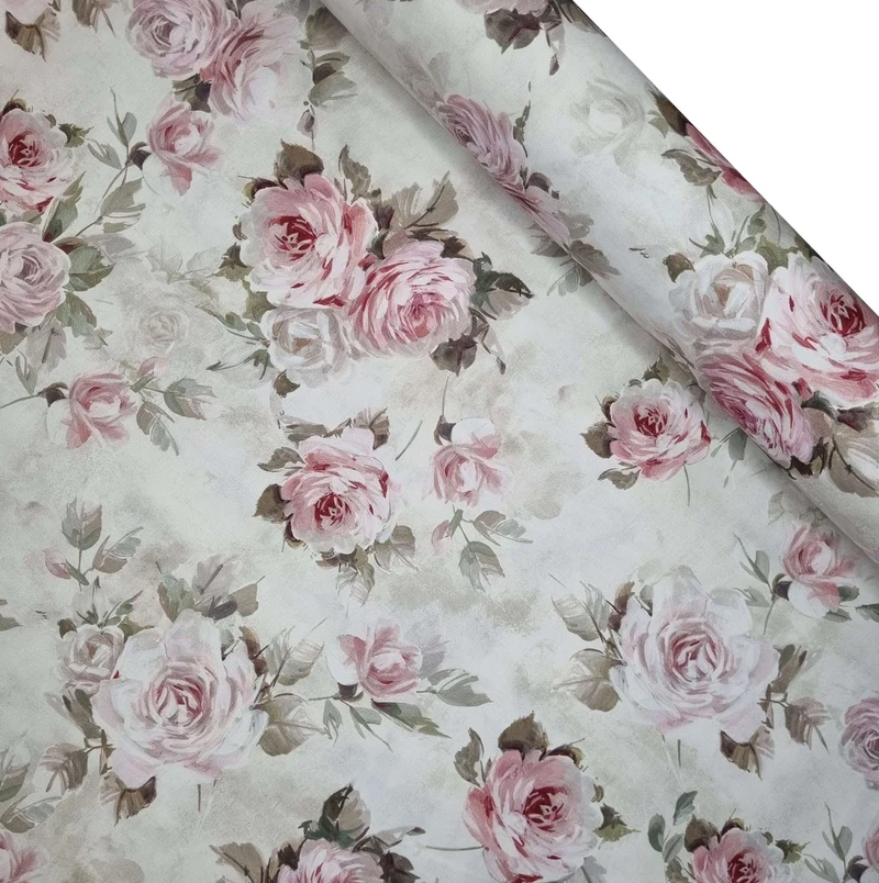 Cotone Fondo Panama Digital H 280 cm - ROSA SANDERSON