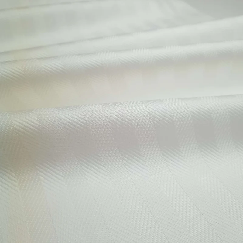 Tessuto H 60 cm per Asciugapiatti "Rinfranto Spigato" Misto Lino - BIANCO LATTE