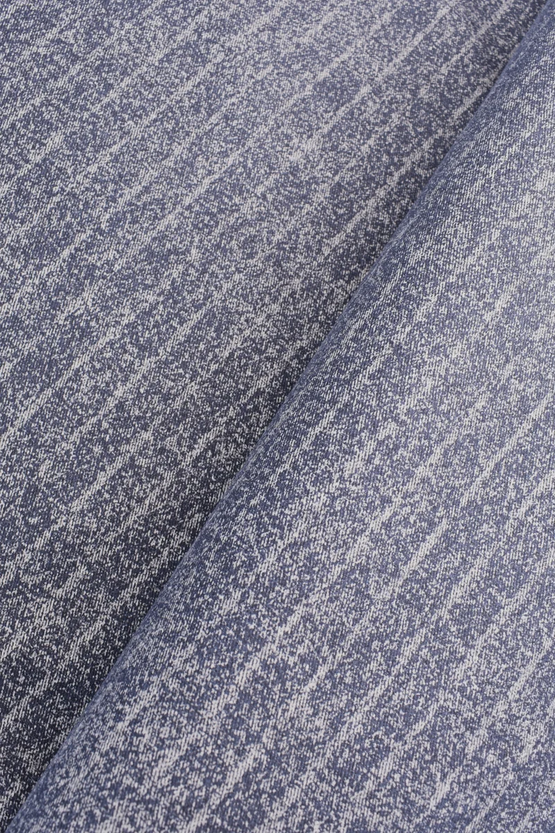 Denim melange misto cotone fantasia a righe