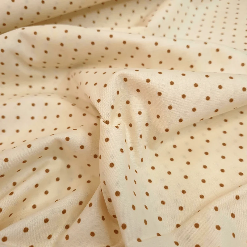 Cotone Americano H 110 cm - POIS RUGGINE