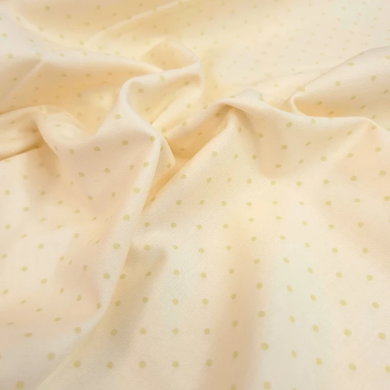 Cotone Americano H 110 cm - POIS VERDI