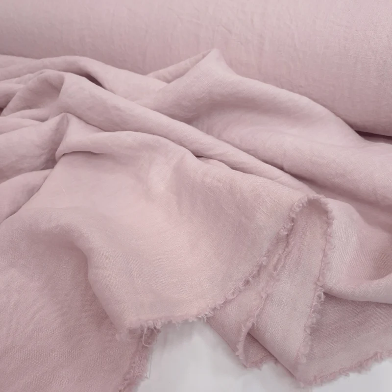 Lino Stonewashed H 300 cm - ROSA