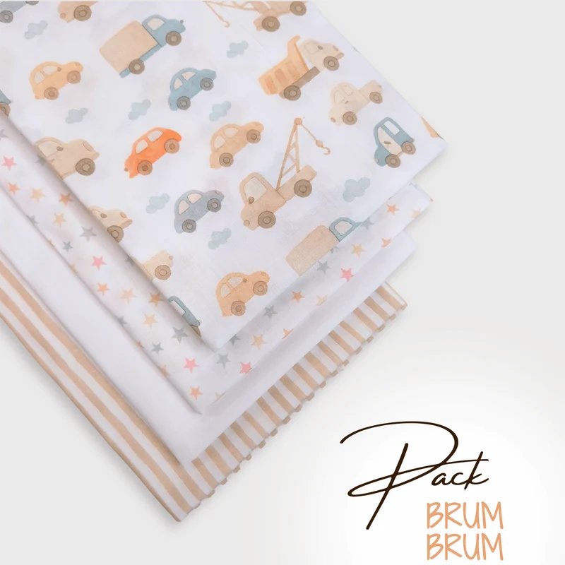 PACK BRUM BRUM - 4 pezzi 70 x 100 cm