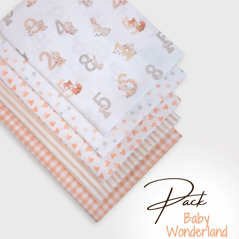 PACK BABY WONDERLAND TERRACOTTA CHIARO - 5 pezzi 70 x 100 cm