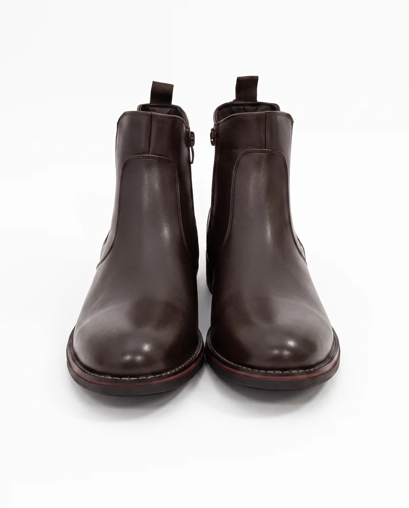 Stivale Chelsea Uomo in Poliuretano Nero - Marrone