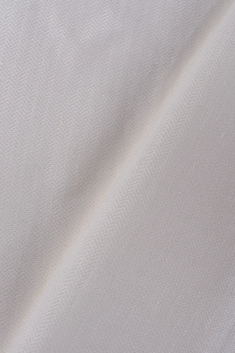 Gabardine stretch misto cotone e lino herringbone