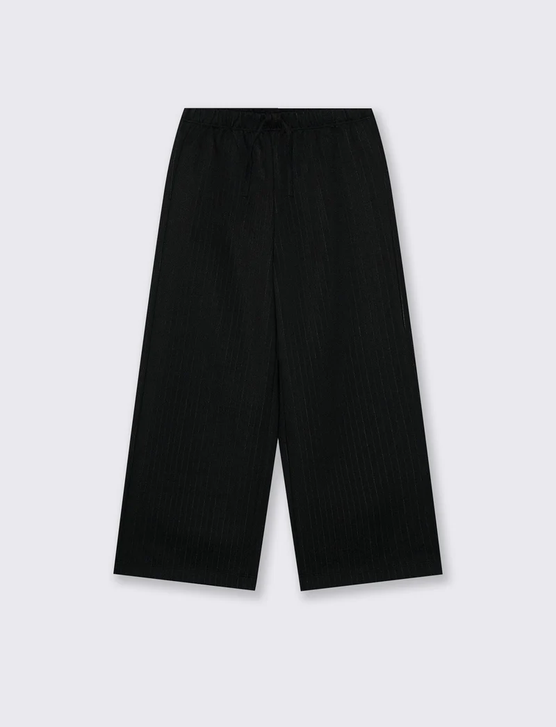 Pantalone gamba ampia elasticizzato - Righe