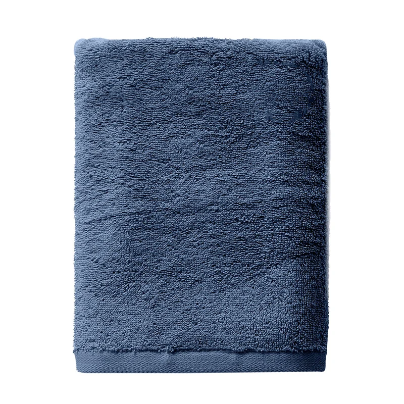 Asciugamano in Spugna di Cotone Atelier Fragrance 70x140 cm Tinta Unita Blue