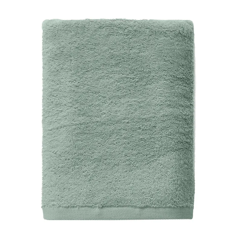 Asciugamano in Spugna di Cotone Atelier Fragrance 70x140 cm Tinta Unita Sage Green