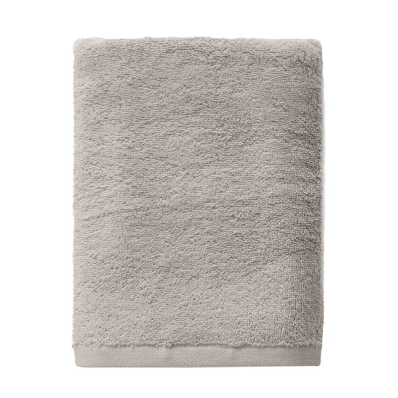 Asciugamano in Spugna di Cotone Atelier Fragrance 70x140 cm Tinta Unita Ash Grey