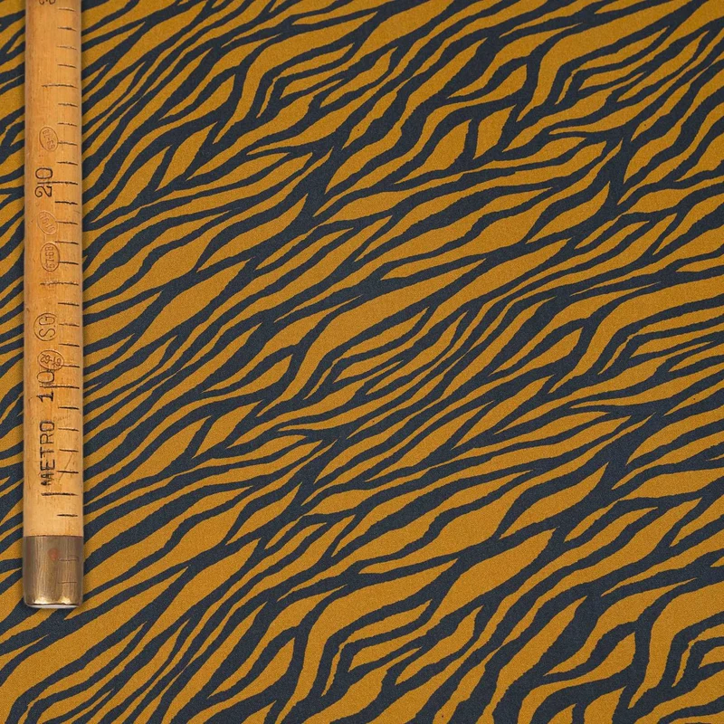 Viscosa Animalier - Tigrato Arancio