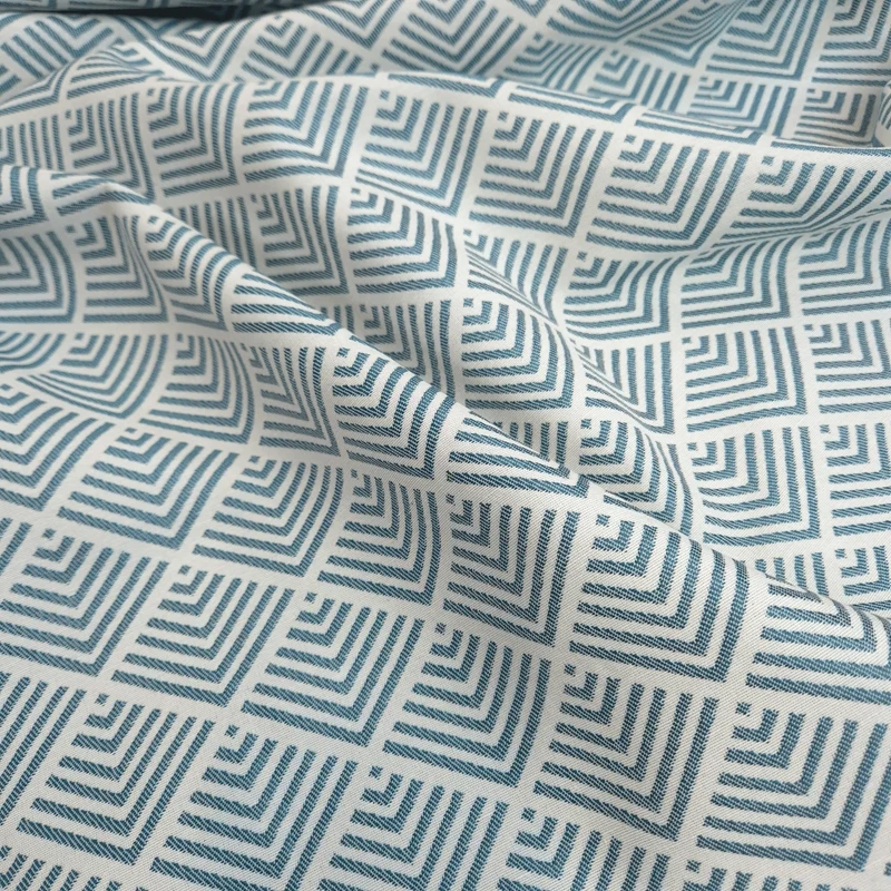 Tessuto Arredo Jacquard H 140 cm - MOTIVO GEOMETRICO SPIGATO/OTTANIO