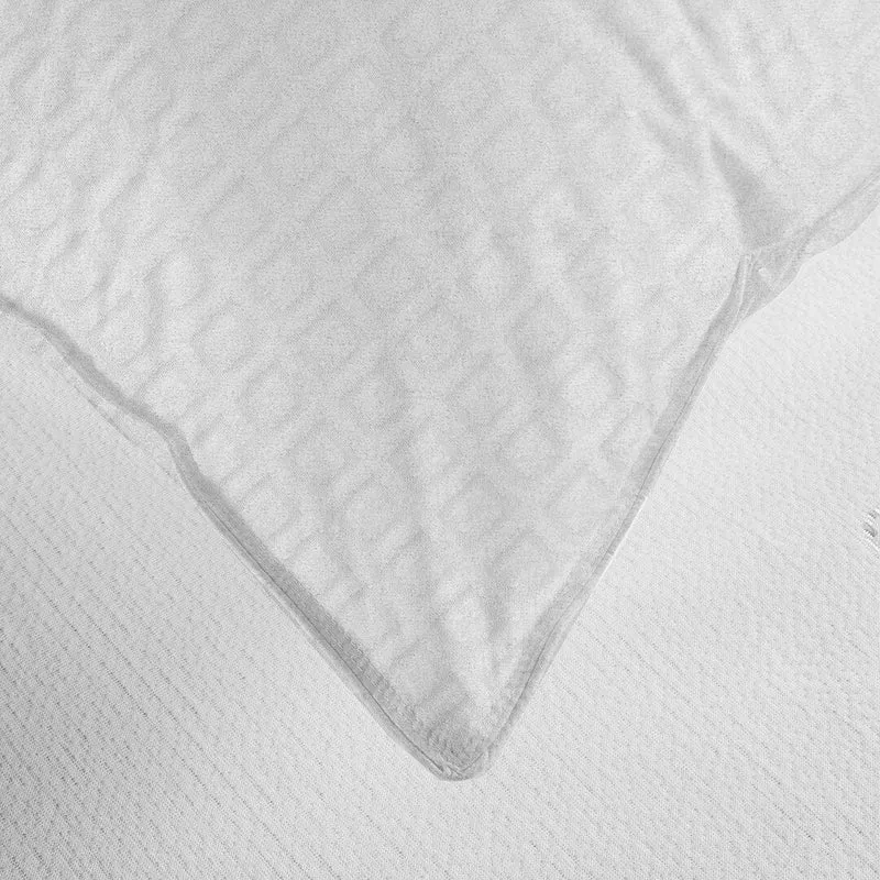 EasyDream Copriguanciale in Spugna Jacquard Tinta Unita Optical White