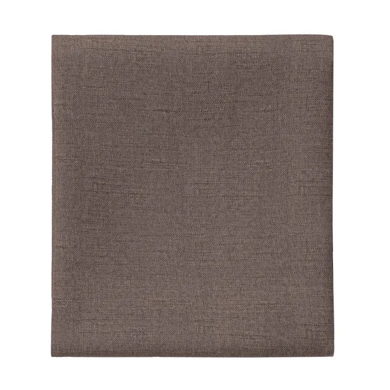 Di Maestro Tovaglia Antimacchia Effetto Lino Cm 150x260 Tinta Unita Brown