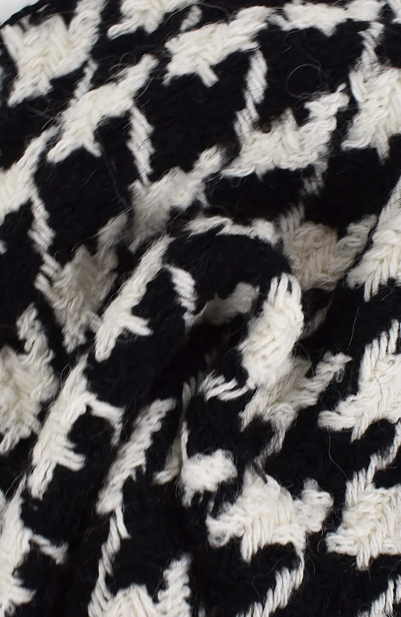 Tessuto jacquard pied de poule
