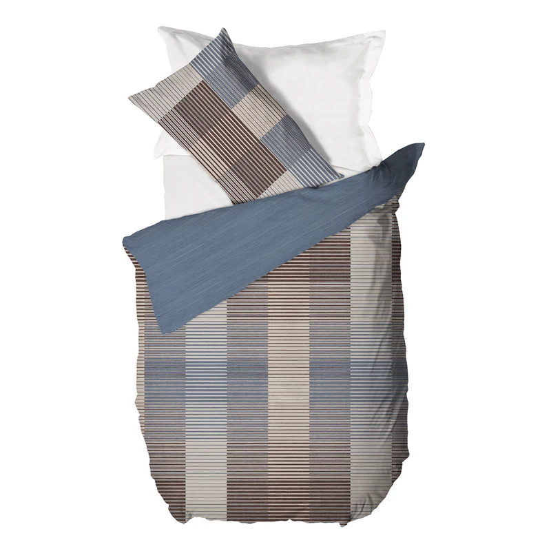 Parure Copripiumino Piazza e Mezza in Cotone con Stampa - Fantasia Dream Me Gilbert Blue