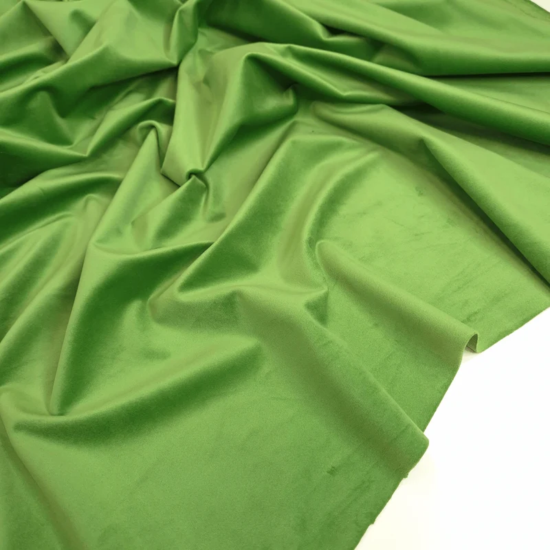 Velluto Liscio H 150 cm - VERDE PRATO