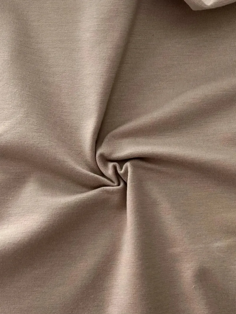 Jersey elasticizzato beige