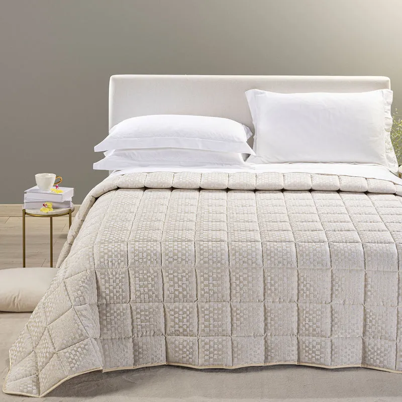 Trapunta Leggerissima Melita in Raso Jacquard 200 gr/mq