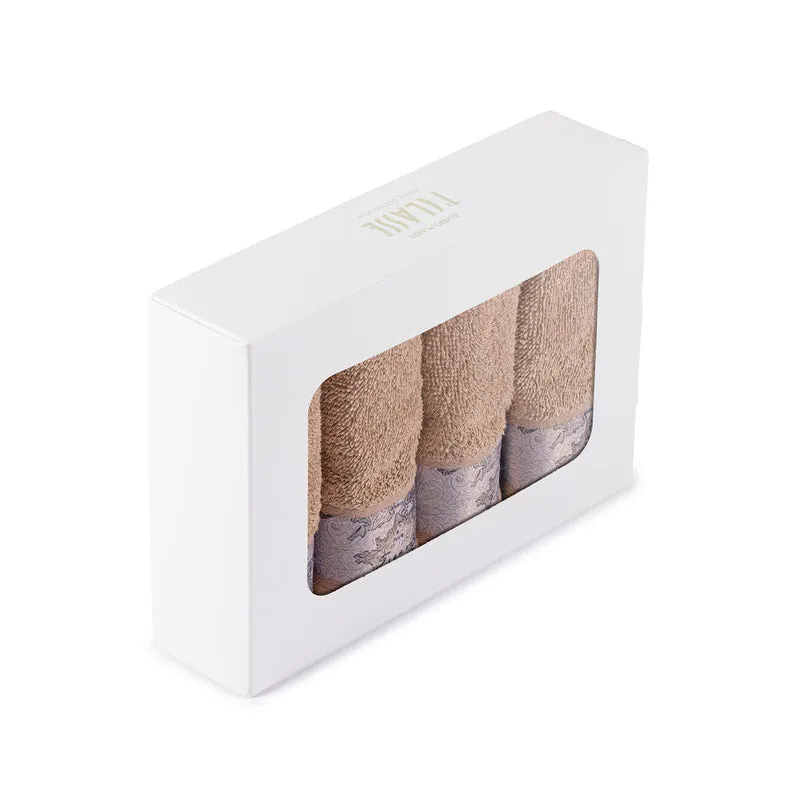 Coordinato asciugamani Geo Country in Cotone 480 gr/mq