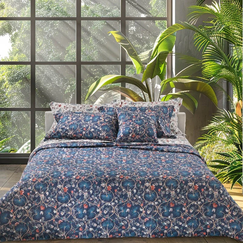 Copriletto Primaverile oasis Moderno in Percalle 90 gr/mq