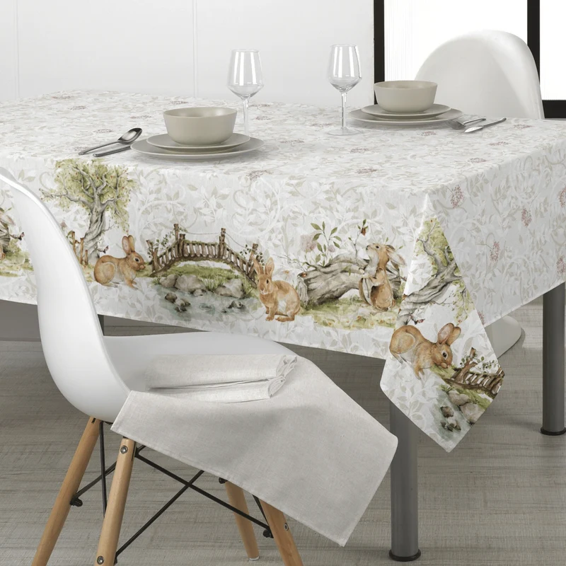 Tessuto per Tovaglie con abbassamento H 160 cm - BUNNY GARDEN