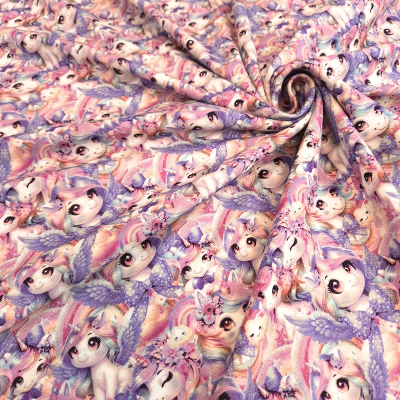 Jersey di Cotone Digital H 150 cm - UNICORNI