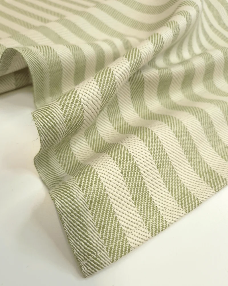 Asciugapiatti 60x83 cm "Rinfranto Spigato" Misto Lino - VERDE