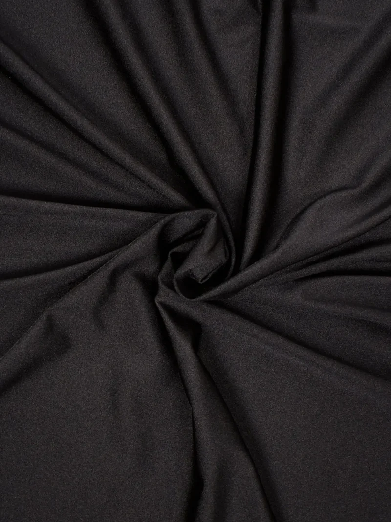 Jersey indemagliabile nero elasticizzato