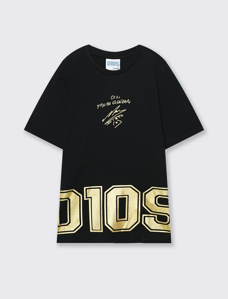 T-shirt D10S in jersey di cotone - Nero