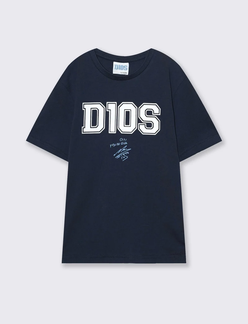 T-shirt D10S in jersey di cotone - Blu