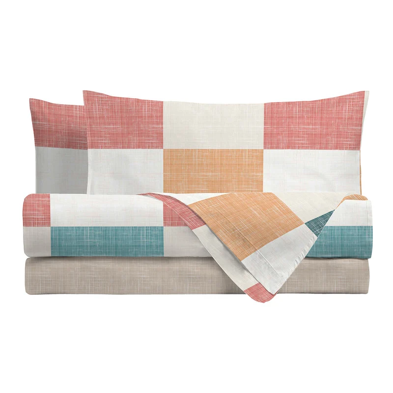 Di Maestro Completo Letto Stampato Matrimoniale Esmond Multicolor