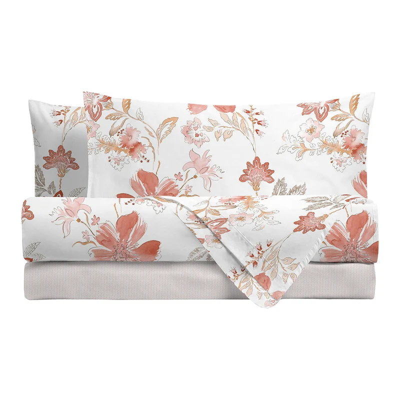 Di Maestro Completo Letto Stampato Matrimoniale Amal Rust