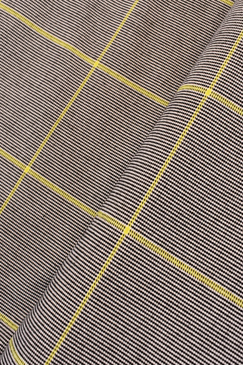Jacquard pied de poule in misto poliestere