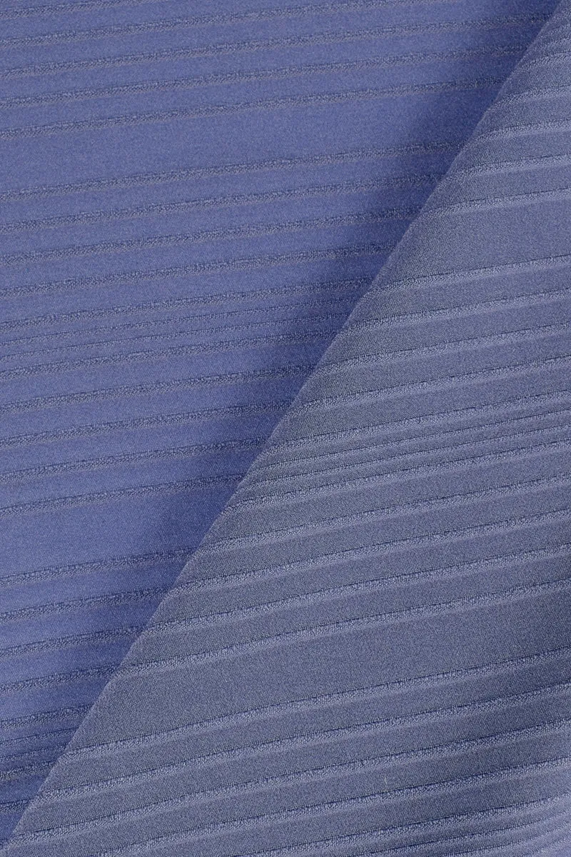 Chiffon bi-elastico rigato