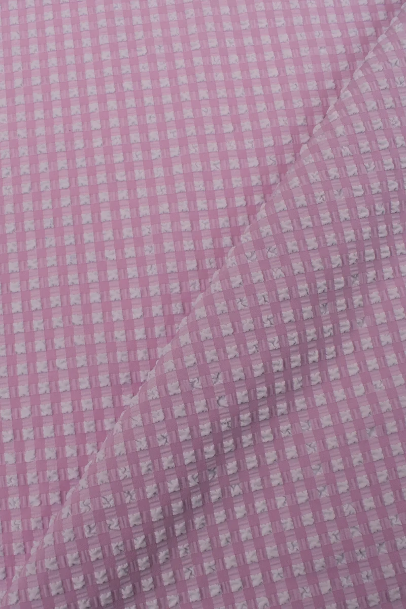 Seersucker bi-elastico vichy