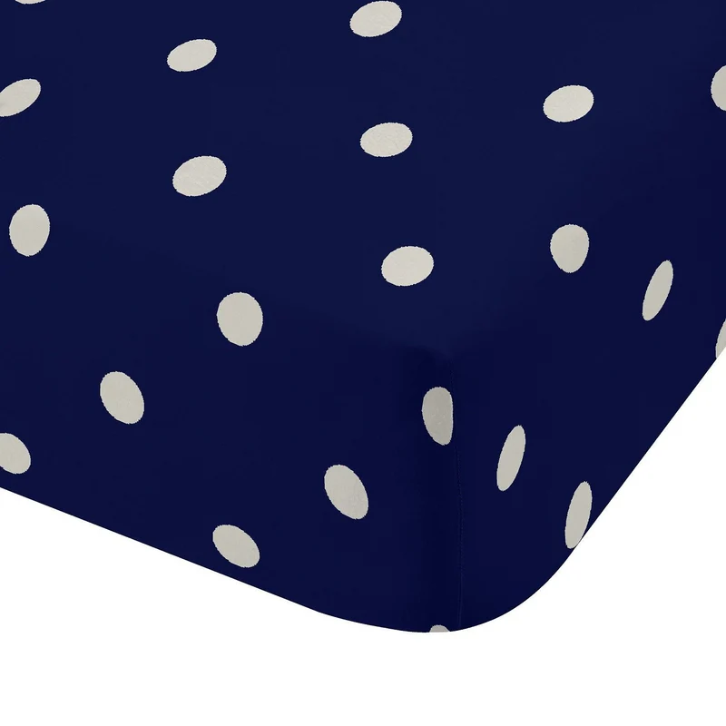 Lenzuolo Sotto con Angoli in Cotone Fantasia Pois - Canterbury