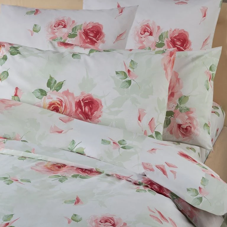 Copriletto Primaverile rosa preziosa