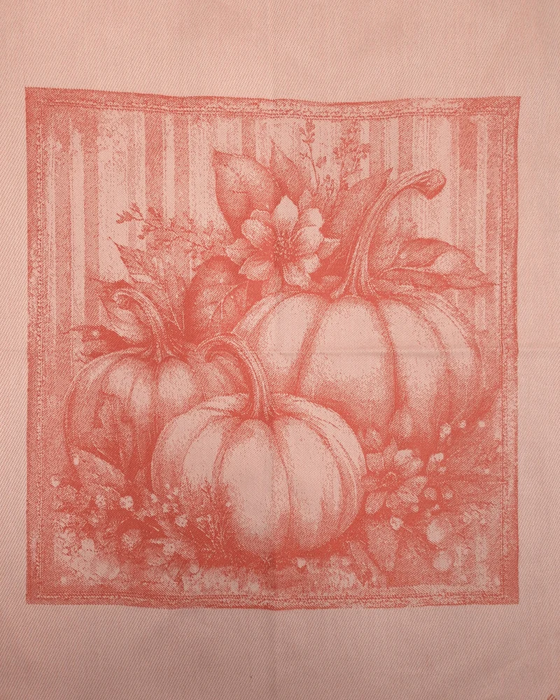 Asciugapiatti 75x58 cm in puro cotone - ZUCCHE/ARANCIO