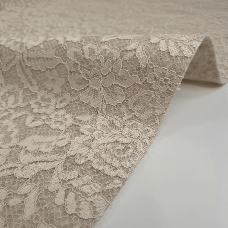 Feltro Lana con Pizzo H 135 cm - LANA MELANGE
