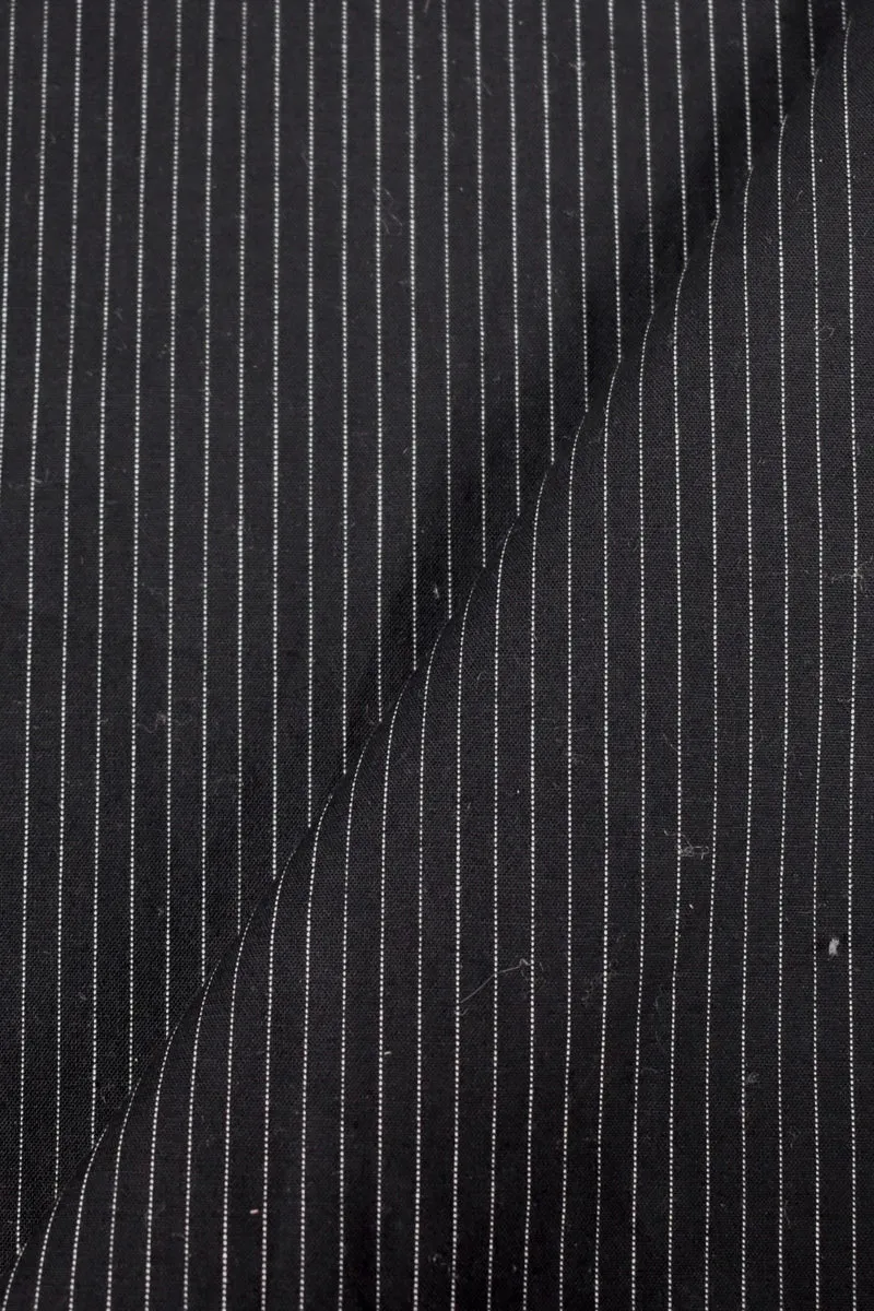 Tela stretch in cotone gessato