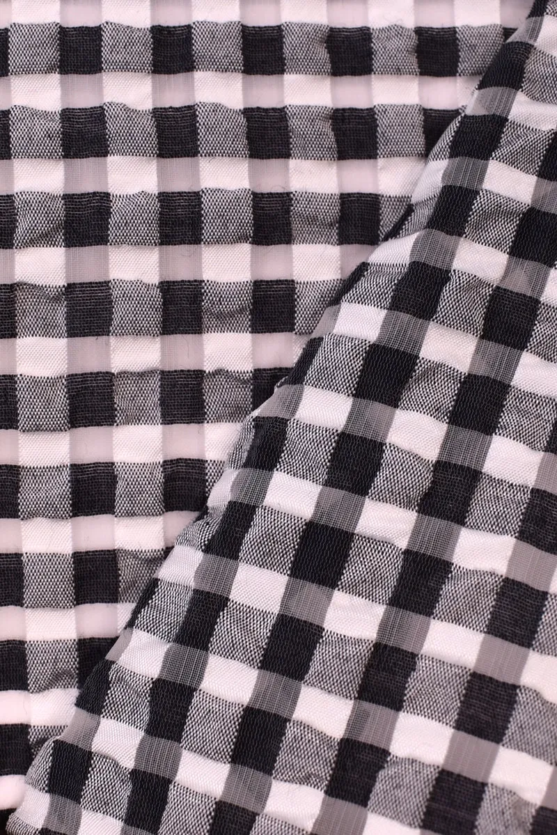 Seersucker misto cotone vichy